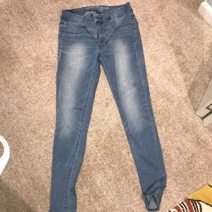 Faded American eagle jeans